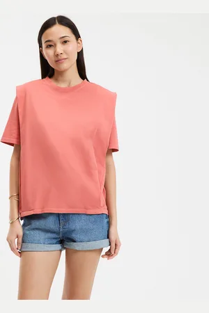 La Redoute Crew Neck T-Shirt in Cotton with Short Sleeves