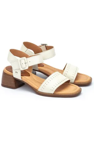 Pikolinos Oliva Leather Heeled Sandals, Made in Europe