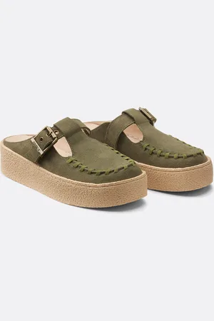 Colors of California Suede Closed Toe Mules