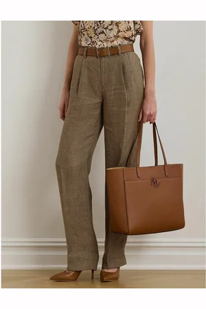 Ralph Lauren Cameryn Large Leather Tote Bag