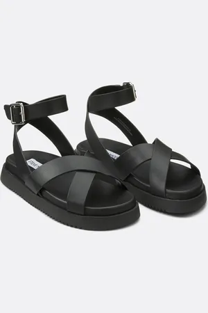 Steve Madden Bestie Leather Flat Sandals