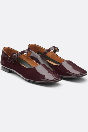 COSMOPARIS Patent Leather Ballet Pumps Gabriella