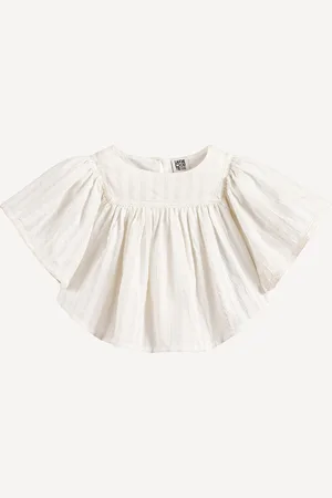 La Redoute Butterfly Blouse with Short Sleeves