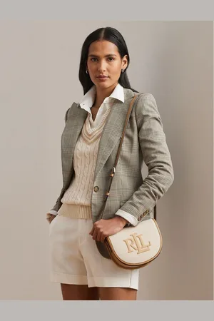 Ralph Lauren Witley Shoulder Bag in Canvas and Leather