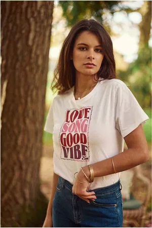 La Petite Etoile Tsong Printed Cotton T-Shirt with Short Sleeves