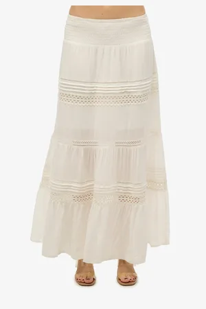 Superdry Ibiza Maxi Skirt in Lace Blend