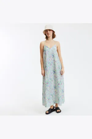 La Redoute Maxi Dress with Fine Straps, Graphic Print