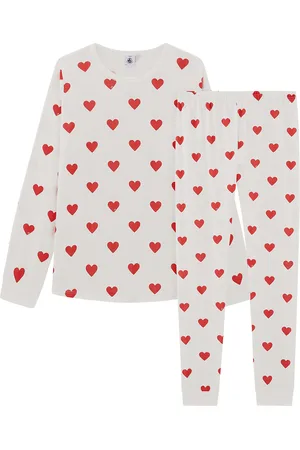 Petit Bateau Organic Cotton Pyjamas in with Long Sleeves, 3-12 Years