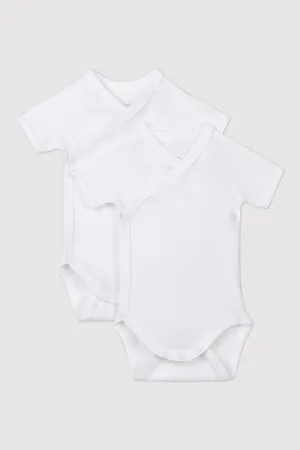 Petit Bateau Set of 2 Wrapover Bodies