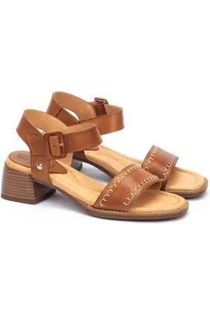 Pikolinos Oliva Leather Heeled Sandals, Made in Europe