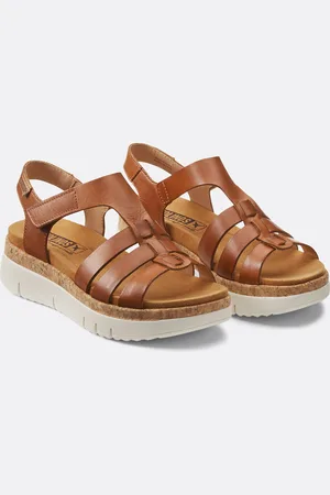 Pikolinos Palma Leather Wedge Sandals