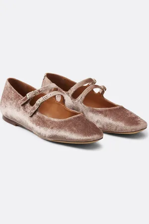 Rivecour N°128 Mary Jane Ballet Pumps in Suede