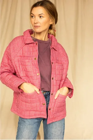 Apaches Collections Kamal Quilted Checked Jacket