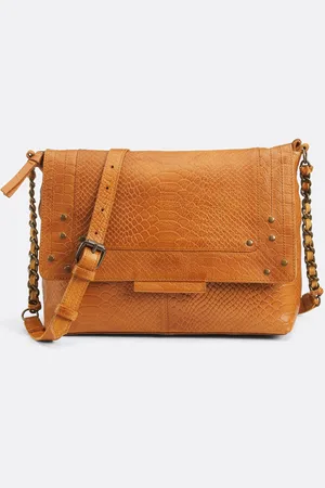 Pieces® Felizia Leather Large Bag
