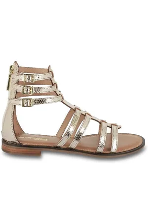 Les Tropéziennes par M Belarbi Hachille Leather Flat Sandals