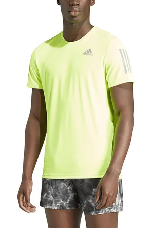 adidas Own The Run T-Shirt with Logo Print and Crew Neck