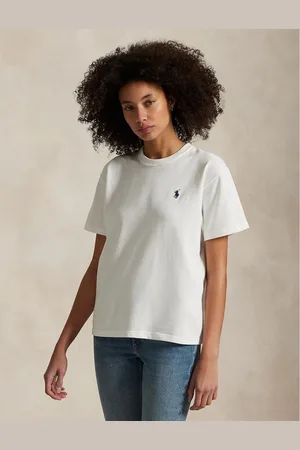 Ralph Lauren Loose Fit T-Shirt with Crew Neck and Short Sleeves