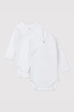 Petit Bateau Set of 2 Wrapover Bodies