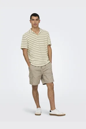 Only & Sons Striped Knitted Polo Shirt