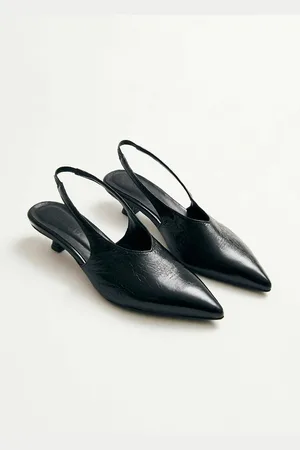 ALOHAS Eros Leather Slingback Heels