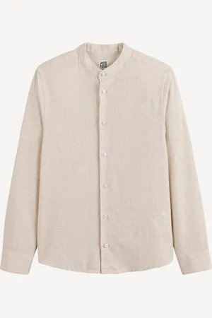 La Redoute Shirt, Mandarin Collar, Cotton/linen