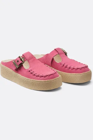 Colors of California Suede Closed Toe Mules