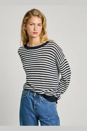 Pepe Jeans Striped Jumper with Round Neck