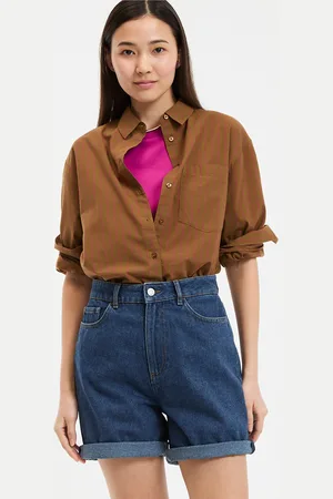 La Redoute Striped Oversized Shirt with Long Sleeves