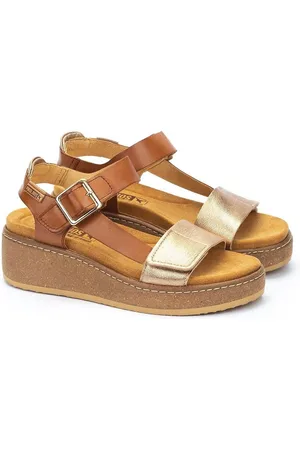 Pikolinos Alzira Leather Wedge Sandals