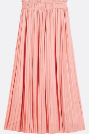 Suncoo Pleated Mid-Length Skirt, FUN