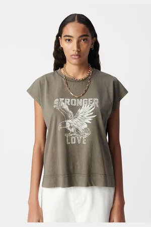 IKKS Printed T-Shirt with Slogan Round-Neck Short Sleeves