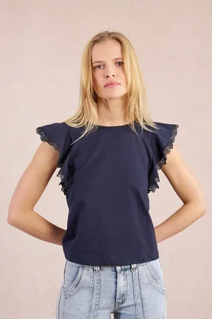 Molly Bracken Crew Neck T-Shirt with Short Sleeves