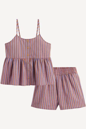 La Redoute 2-Piece Bikini Top with Straps and Shorts Set