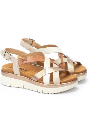 Pikolinos Palma Leather Wedge Sandals