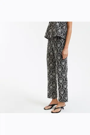La Redoute Embroidered Ankle Grazer Trousers