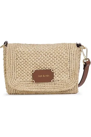 Nat & Nin Roma Shoulder Bag in Raffia