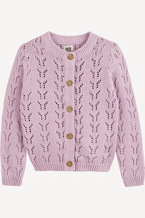 La Redoute Fine Openwork Knit Cardigan with Button Fastening