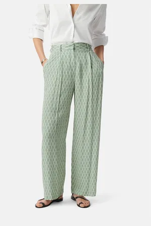 IKKS Loose Fit Trousers in Graphic Print
