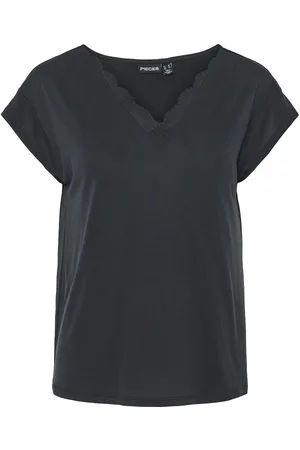 Pieces® Short-Sleeved V-Neck T-Shirt