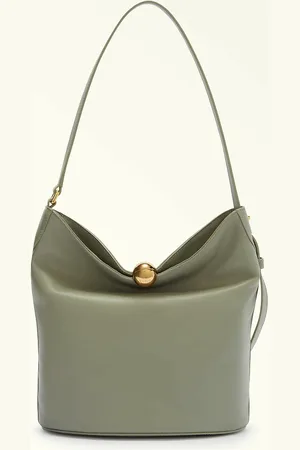 Furla Leather Bucket Bag, Shoulder Bag, SFERA SOFT m