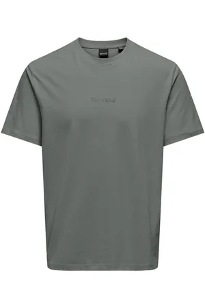 Only & Sons Logo Print T-Shirt in Regular Fit
