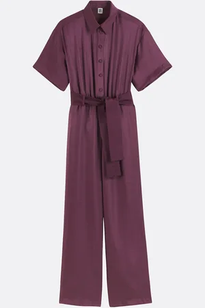 La Redoute Loose Fit Trousers Jumpsuit, Short Sleeves
