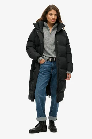 Superdry Longline Hooded Puffer Jacket