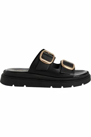 Tamaris Chunky Leather Mules