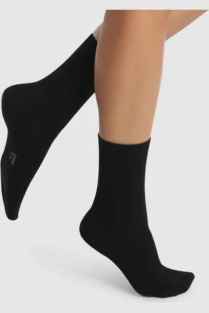 Dim Pack of 4 Pairs of Crew Socks in Cotton Mix