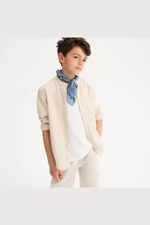 La Redoute Shirt, Mandarin Collar, Cotton/linen
