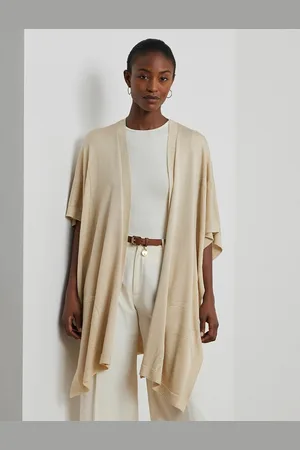Ralph Lauren Tonal Jacquard Poncho/Wrap