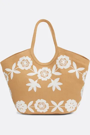 Petite Mendigote Saphir Embroidered Tote Bag