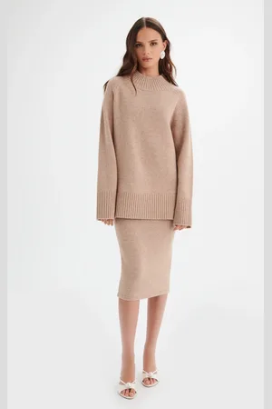 Lavish Alice AMARI Knitted Cashmere Blend Jumper In XS UK4 - UK6