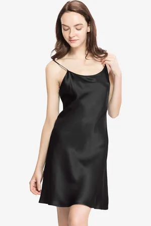 Lilysilk Ladies Nighties Mulberry Silk Flattering Adjustable Spaghetti Straps Slip Nightdress S